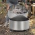 US GARVEE 27 Inch Smokeless Fire Pit for Outdoor Wood Burning Portable Stainless Steel Camping Stove With Stand