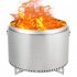 US GARVEE 27  Smokeless Fire Pit with Air Switch  Wood Burning Portable Stainless Steel Outdoor Firepit with Removable Stand   Stove Hook  Ash Pan  for Camping 