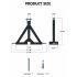 US GARVEE 3 Point 2 Inch Trailer Hitch Receiver Heavy Duty for Category 1 Tractors Black