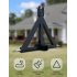 US GARVEE 3 Point 2 Inch Trailer Hitch Receiver Heavy Duty for Category 1 Tractors Black