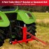 US GARVEE 3 Point Gooseneck Trailer Hitch with 2 Inch Receivers for Category 1 Tractors 3000lbs Capacity