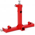 US GARVEE 3 Point Gooseneck Trailer Hitch with 2 Inch Receivers for Category 1 Tractors 3000lbs Capacity