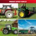 US GARVEE 3 Point Gooseneck Trailer Hitch with 2 Inch Receivers for Category 1 Tractors 3000lbs Capacity