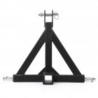 US GARVEE 3 Point Hitch 2 Inch Receiver Heavy Duty Receiver Tow Drawbar Hitch Adapter Black