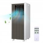 US GARVEE 3-in-1 Portable Air Conditioners with Built-in Dehumidifier Function, Fan Mode, Remote Control, Complete Window Mount Exhaust Kit for Room, Dorm, Office Quiet AC Unit, 8,000 BTU
