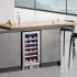 US GARVEE 30 Bottles Wine Fridge Wine Cooler Refrigerator with 40   60  F Digital Temperature Control