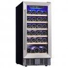 US GARVEE 30 Bottles Wine Fridge Wine Cooler Refrigerator with 40～60°F Digital Temperature Control