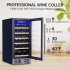 US GARVEE 30 Bottles Wine Fridge Wine Cooler Refrigerator with 40   60  F Digital Temperature Control
