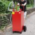 US GARVEE 30 Gallon Gas Caddy Portable Fuel Tank With Pump And Wheels Portable Fuel Storage Tank Gasoline Diesel Fuel