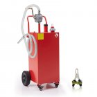 US GARVEE 30 Gallon Gas Caddy Portable Fuel Tank With Pump And Wheels Portable Fuel Storage Tank Gasoline Diesel Fuel