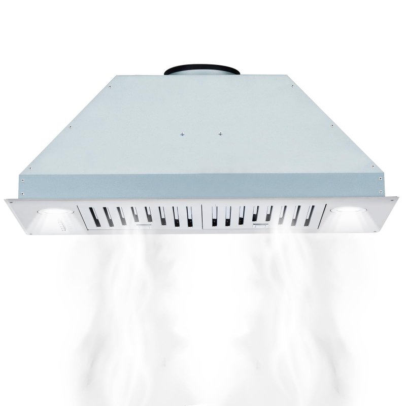US GARVEE 30 Inch Range Hood Built-in Kitchen Vent Hood with Stainless Steel Baffle filters
