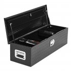 US GARVEE 30 Inch Truck Bed Tool Box Heavy Duty with Sliding Shelf Diamond Plate ToolBox Black