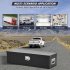 US GARVEE 30 Inch Truck Bed Tool Box Heavy Duty with Sliding Shelf Diamond Plate ToolBox Black