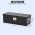 US GARVEE 30 Inch Truck Bed Tool Box Heavy Duty with Sliding Shelf Diamond Plate ToolBox Black