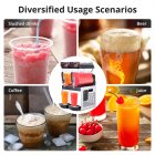 US GARVEE 30L/8 Gal Commercial Slushy Machine, 700W, Self-Cleaning, Stainless for Margaritas, Smoothies, Cocktails, Homes, Coffee Shops, Restaurants