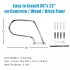 US GARVEE 30x22 Inch Pool Handrail Swimming Pool Stair Rail 250LBS Load for Inground Pool