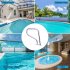 US GARVEE 30x22 Inch Pool Handrail Swimming Pool Stair Rail 250LBS Load for Inground Pool