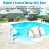 US GARVEE 30x22 Inch Pool Handrail Swimming Pool Stair Rail 250LBS Load for Inground Pool