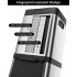US GARVEE 34L Kitchen Trash Can Lid Fingerprint Proof Stainless Steel Classified Recycle Rubbish Bin