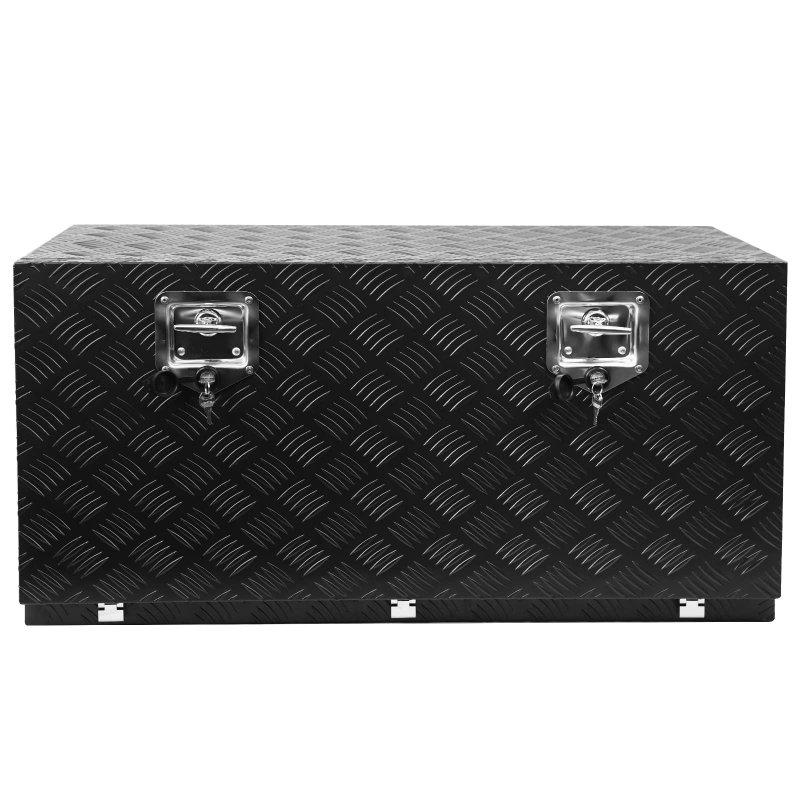 US GARVEE 36 Inch Heavy Duty Aluminum Diamond Plate Tool Box Chest Box Pick Up Truck Trailer Toolbox