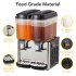 US GARVEE 36L Commercial Beverage Dispenser Food Grade Material Stainless Steel Slushy Machine