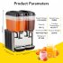 US GARVEE 36L Commercial Beverage Dispenser Food Grade Material Stainless Steel Slushy Machine