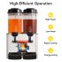 US GARVEE 36L Commercial Beverage Dispenser Food Grade Material Stainless Steel Slushy Machine