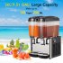 US GARVEE 36L Commercial Beverage Dispenser Food Grade Material Stainless Steel Slushy Machine