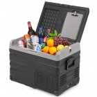 US GARVEE 37 Quart 35L Car Refrigerator Dual Zone App Control Non-Frosting Freezer 12 Volt Portable Electric Car Cooler