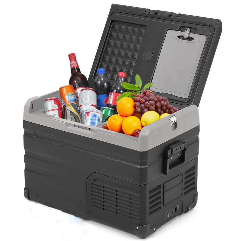 US GARVEE 37 Quart 35L Car Refrigerator Dual Zone App Control Non-Frosting Freezer 12 Volt Portable Electric Car Cooler