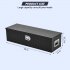 US GARVEE 39 Inch Truck Bed Tool Box Heavy Duty with Sliding Shelf Diamond Plate ToolBox Black