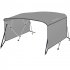 US GARVEE 4 Bow Bimini Top Boat Cover with 1    Aluminum Alloy Frame  Include 2 Straps  2 Adjustable Rear Support Pole  Zippered Storage Boot  PU Coating Canvas  