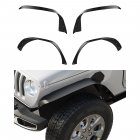 US GARVEE 4 PCS Flat Front & Rear Fender Flares Fits for 2018-2024 Jeep Wrangler JL & JLU Unlimited