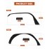 US GARVEE 4 PCS Flat Front   Rear Fender Flares Fits for 2018 2024 Jeep Wrangler JL   JLU Unlimited