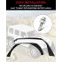 US GARVEE 4 PCS Flat Front   Rear Fender Flares Fits for 2018 2024 Jeep Wrangler JL   JLU Unlimited
