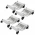 US GARVEE 4 Pack 6000 lbs Car Dolly with 360   Wheels   For Vehicles   Boats   Black   Sliver