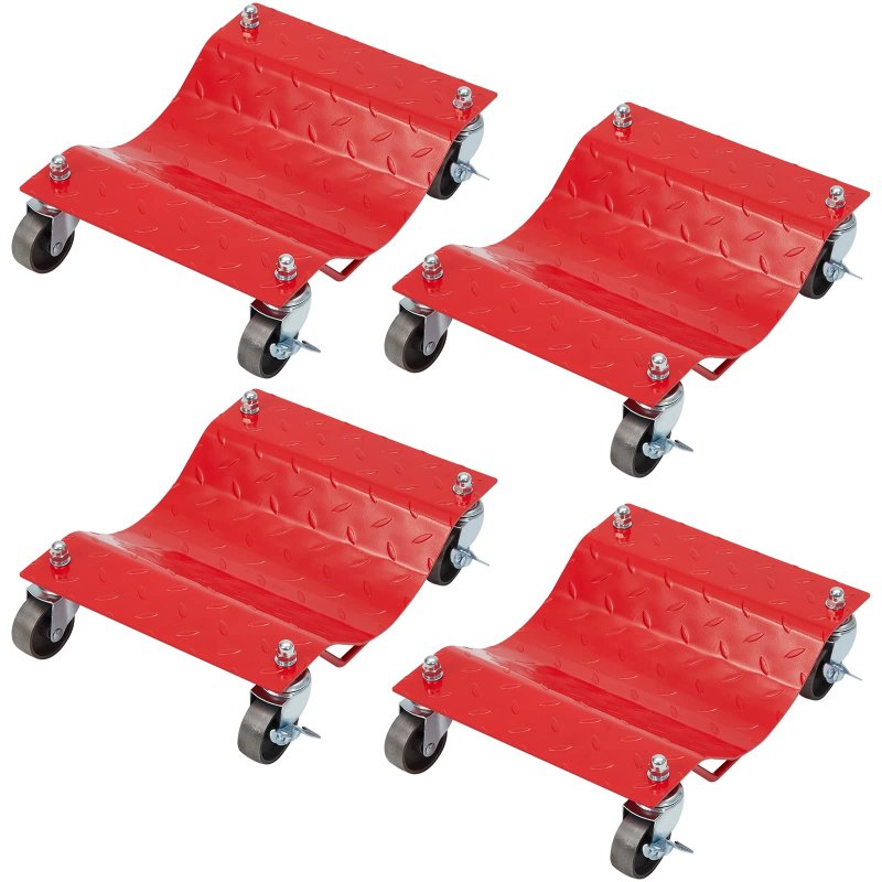 US GARVEE 4 Pack Tire Skates Tire Wheel Car Dolly Ball Bearings Premium Skates Moving Cars Easy