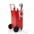 US GARVEE 40 Gallon Gas Caddy With Pump Gasoline Tank Fuel Storage Tank Portable With 2 Wheels For Boa