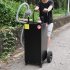 US GARVEE 40 Gallon Portable Gas Caddy With Pump Fuel Storage Gasoline Tank With 2 Wheels