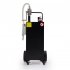 US GARVEE 40 Gallon Portable Gas Caddy With Pump Fuel Storage Gasoline Tank With 2 Wheels