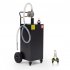 US GARVEE 40 Gallon Portable Gas Caddy With Pump Fuel Storage Gasoline Tank With 2 Wheels