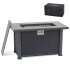 US GARVEE 44 Inch Propane Fire Pit Table 50000BTU Rectangle Table with Cover