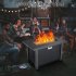 US GARVEE 44 Inch Propane Fire Pit Table 50000BTU Rectangle Table with Cover