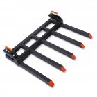 US GARVEE 48 Inch 2500 LBS Bucket Clamp on Debris Forks 5 Fork Tines Clamp-on Pallet Attachments