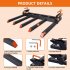 US GARVEE 48 Inch 2500 LBS Bucket Clamp on Debris Forks 5 Fork Tines Clamp on Pallet Attachments