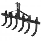 US GARVEE 48 Inch Plow Scarifier, Removable Tractor Cultivator, 6 Scarifier Shanks, CAT-0 & CAT-1