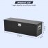 US GARVEE 48 Inch Truck Bed Tool Box Heavy Duty with Sliding Shelf Diamond Plate ToolBox Black