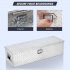 US GARVEE 48 Inch Truck Bed Tool Box Heavy Duty with Sliding Shelf Diamond Plate ToolBox Silver
