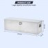 US GARVEE 48 Inch Truck Bed Tool Box Heavy Duty with Sliding Shelf Diamond Plate ToolBox Silver