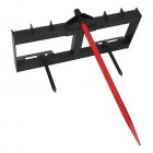 US GARVEE 49 Inch Tractor Hay Spear Attachment 3000lbs Capacity for Bobcat Tractors Skid Steer Loader